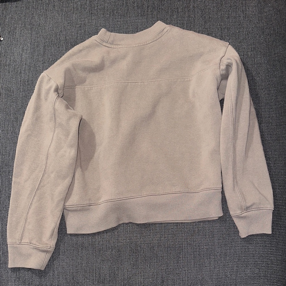 Women's Taupe Crewneck Sweater - Picture 2 of 3